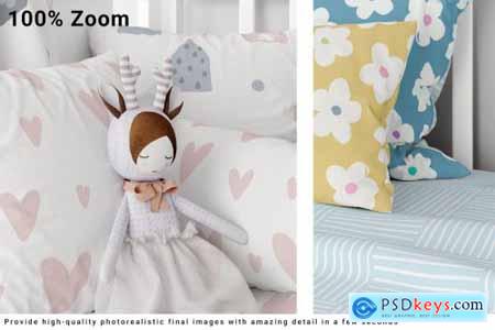 Baby Crib with Duvet & Pillows Set 4439570