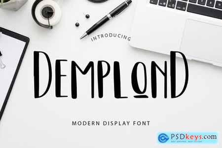 DemplonD Display Font