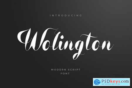 Wolington Script Sans Font