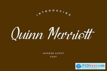 Quinn Marriott Signature Font