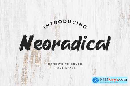 Neoradical Handwritten Brush Font