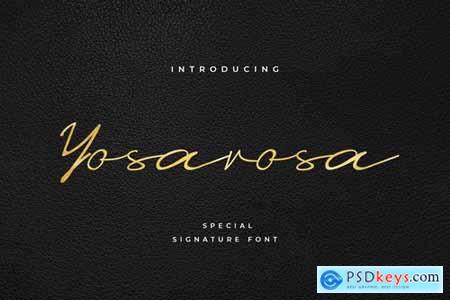 Yosarosa Classic Signature Font