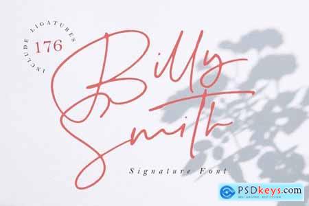 Billy Smith - Signature Font MS