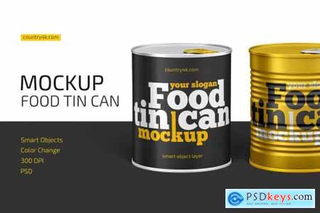 Food Tin Can Mockup 4473944
