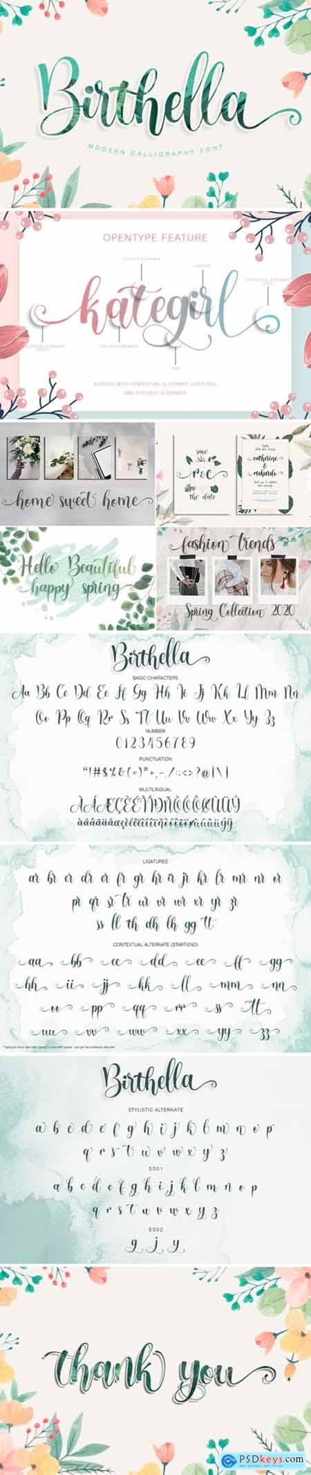 Birthella -- Modern Calligraphy 518084