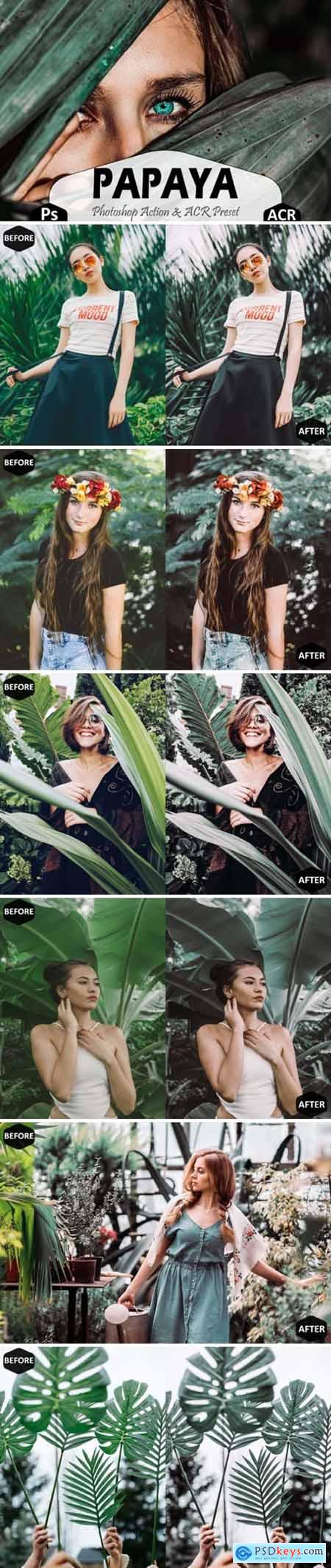 Papaya Photoshop Actions and ACR Presets 1668550