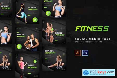 Fitness Social Media Post Template