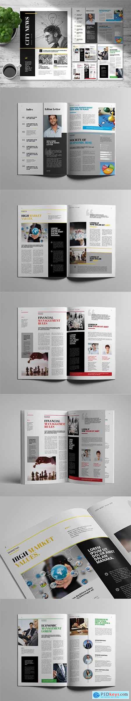 CityNews - Newsletter Template » Free Download Photoshop Vector Stock ...