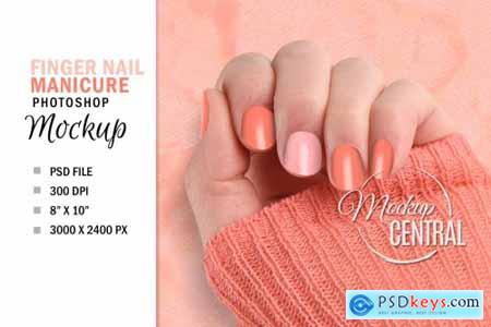 Finger Nail Mockup, Beauty Manicure 4708841