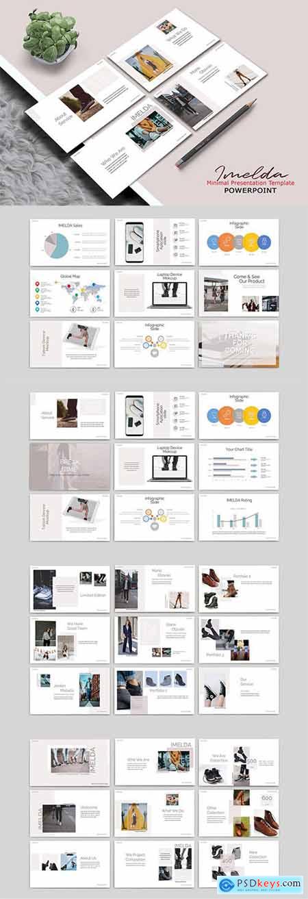 IMELDA - Minimal Powerpoint, Keynote and Google Slide Template