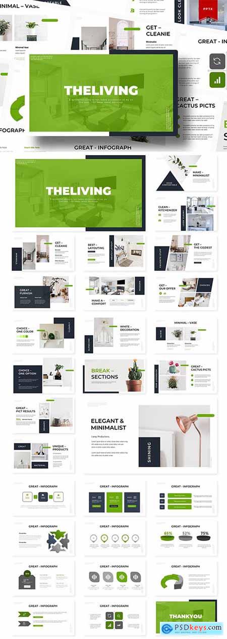 The Living - Powerpoint and Keynote Template