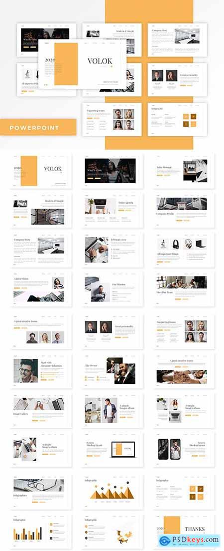 Volok - Classic Powerpoint, Keynote and Google Slide Template
