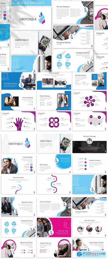 Grotestque - Business Creative Powerpoint, Keynote and Google Slide Template