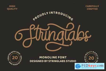 StringLabs - Monoline Retro Font 4698593
