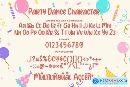 Party Dance - a Quirky Font