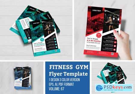 Modern fitness gym flyer Template 4691672