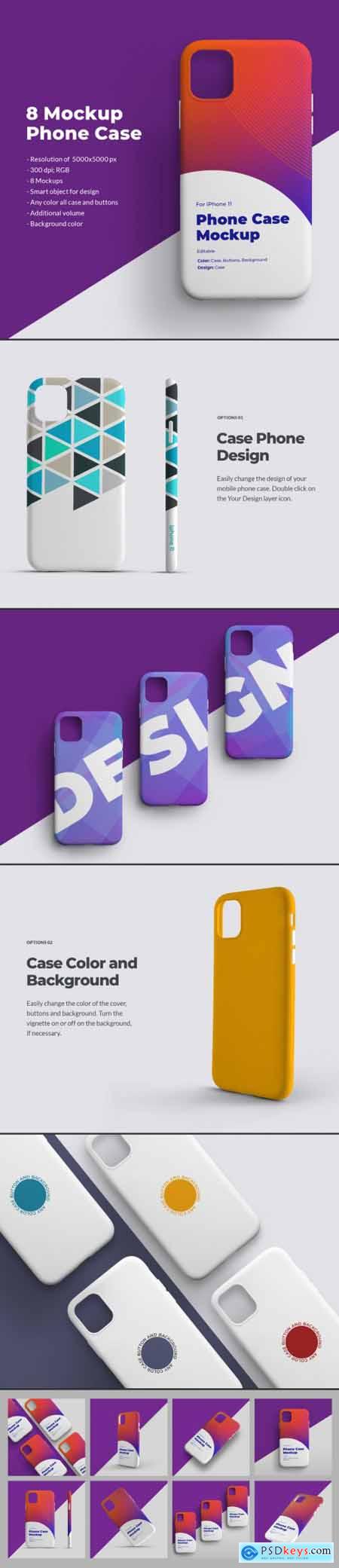 8 Mockups Case for iPhone 11