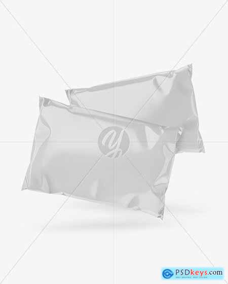 Two Glossy Mailing Bags Mockup 56688