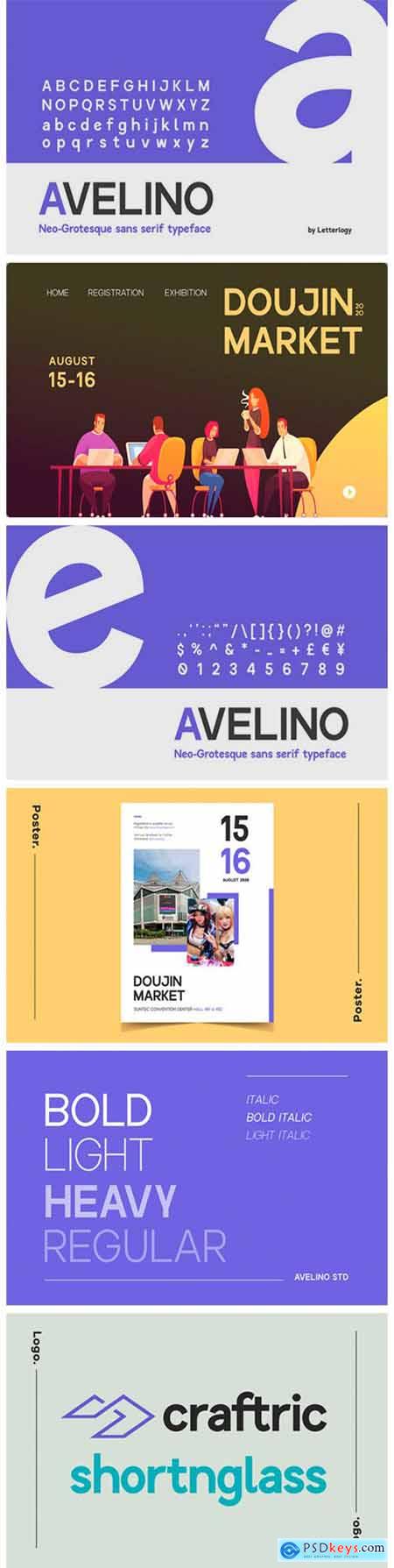 Avelino STD Font Family