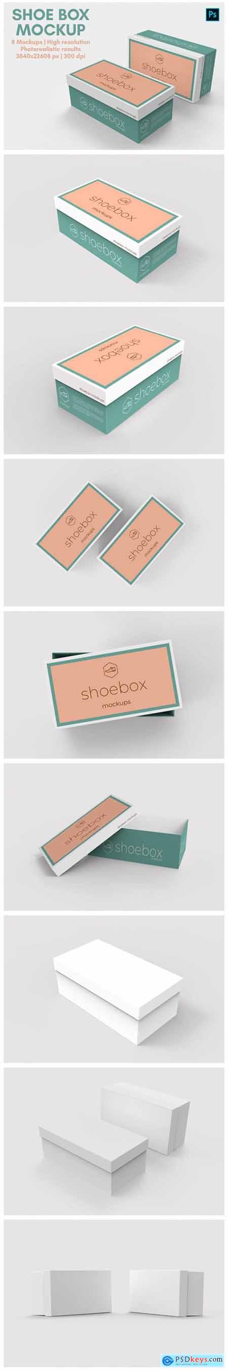 Shoe Box Mockup - 8 Views 3727188