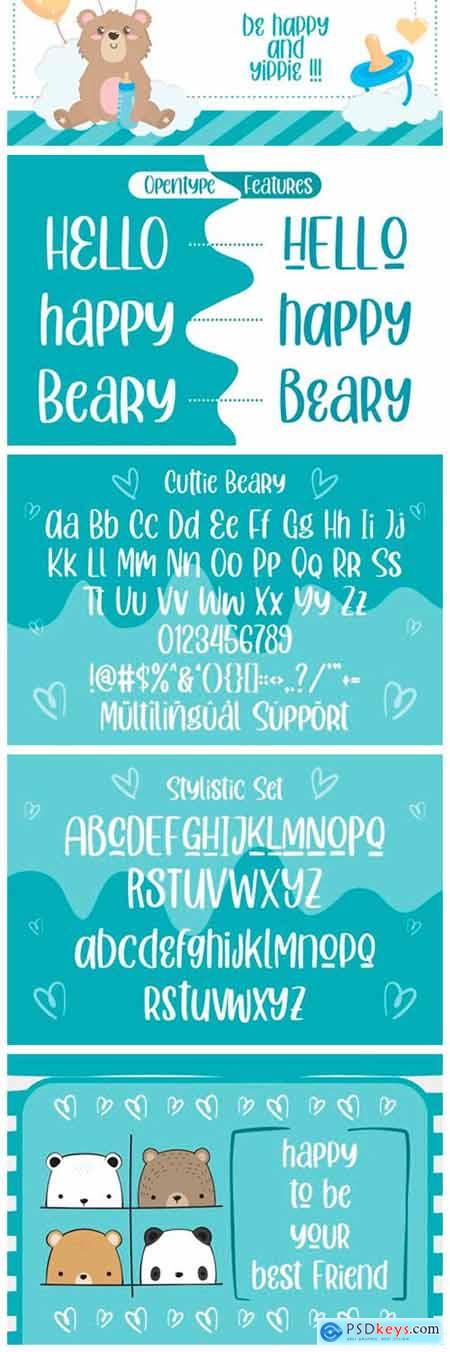 Cuttie Beary Font