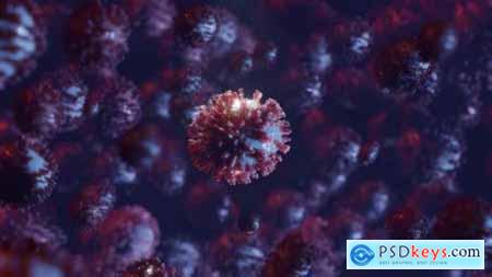 Coronavirus Virus Bacteria or Other Disease in Microscopic Close Up Representation 26117257