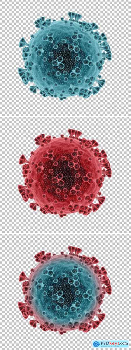 Microscopic View of Coronavirus Disease Mockup 333270299