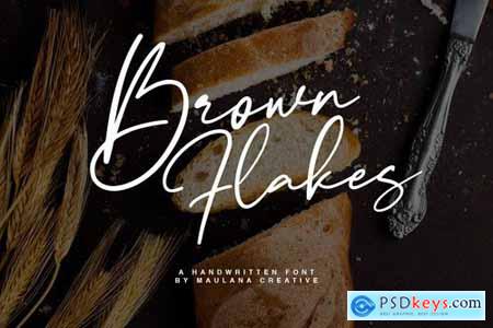 Brown Flakes Font