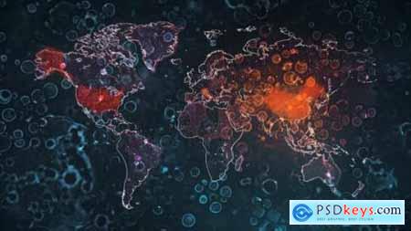 Global Mapping Coronavirus Pandemic 4K 26130874