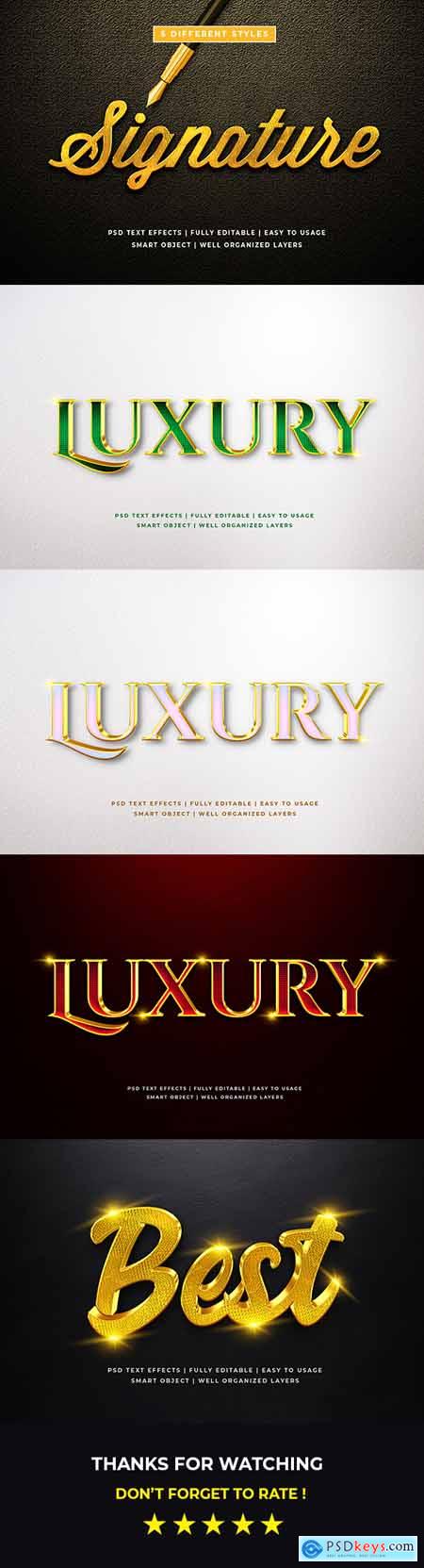 3d Luxury Text Style Effect Mockup 26054193