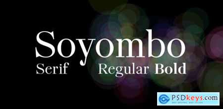 Soyombo Serif Complete Family
