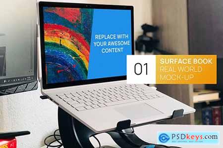 PC Surface Book Workplace Real World Mock-up