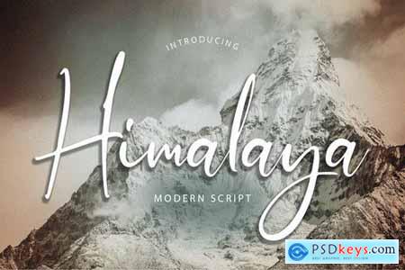 Himalaya Modern Script Font