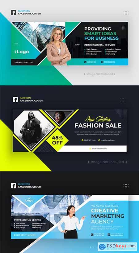 Business and Fashion Facebook Cover Banner Design Premium