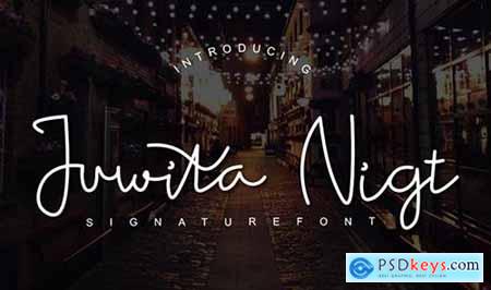 Juwita Night Handwritten Font