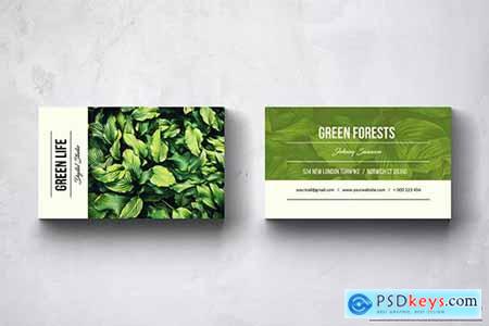 Green Life Photography Business Card Design