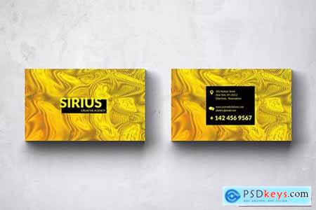 Sirius Abstract Colors Business Card Design