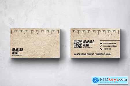 Measurement Construction Business Card Design
