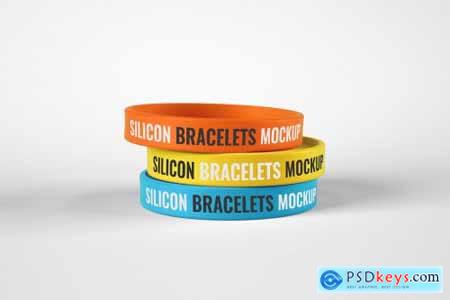Silicone Rubber Bracelet Mockup 4774396