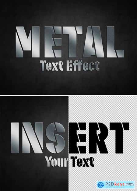 Metal Text Effect Style Mockup 334817843