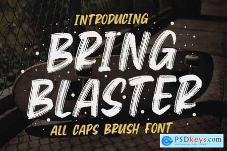 Bring Blaster - All Caps Brush Font