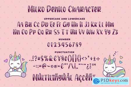 Milko Denilo - a Quirky Font