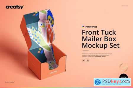 Front Tuck Mailer Box Mockup Set 01 4351625