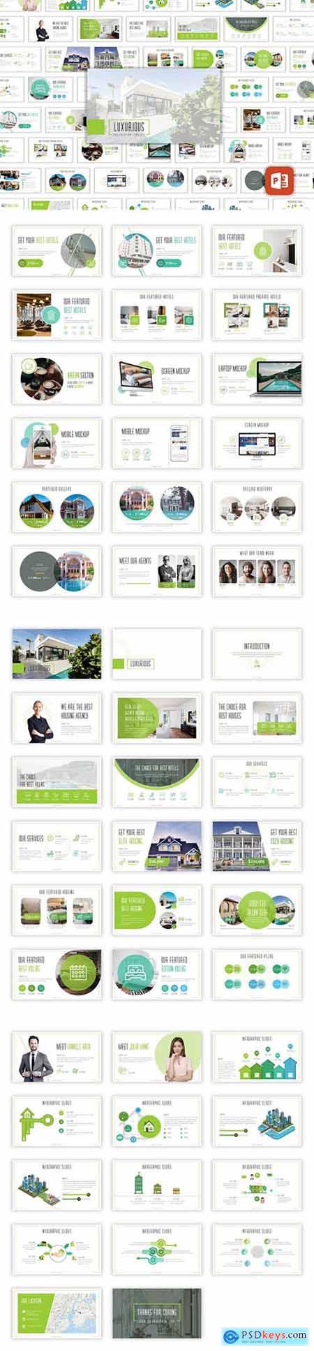 Luxurious - Real Estate Powerpoint, Keynote and Google Slide Template