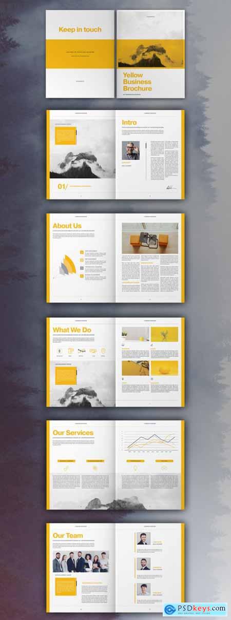 Yellow Business Brochure Layout 335042462