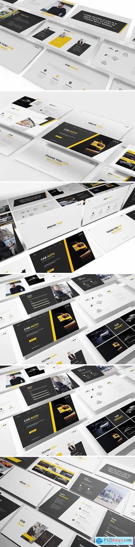 Car Auto Powerpoint, Keynote and Google Slides Templates