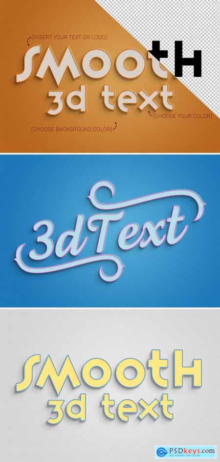 3D Text Effect with Stroke 334817322