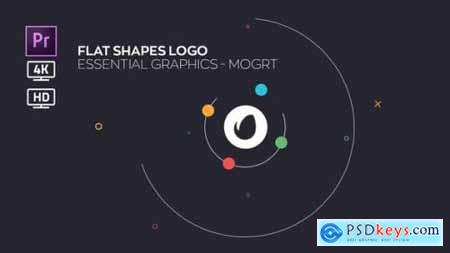 Flat Shapes Logo Essential Graphics Mogrt 22729757