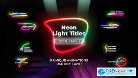 Neon Light Lower Thirds 2 26297236