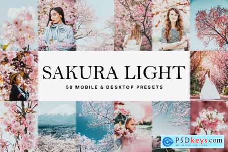 50 Sakura Light Lightroom Presets and LUTs 4783167